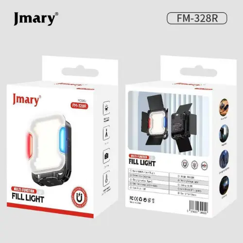 JMARY FM-328R فيديو محمول يملأ ضوء درجة حرارة اللون قابلة للتعديل