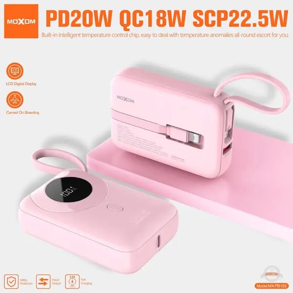 Moxom Power Bank 3-in-1 10,000mAh MX-PB132