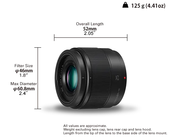 Panasonic Lumix G 25mm f/1.7 ASPH (H-H025)