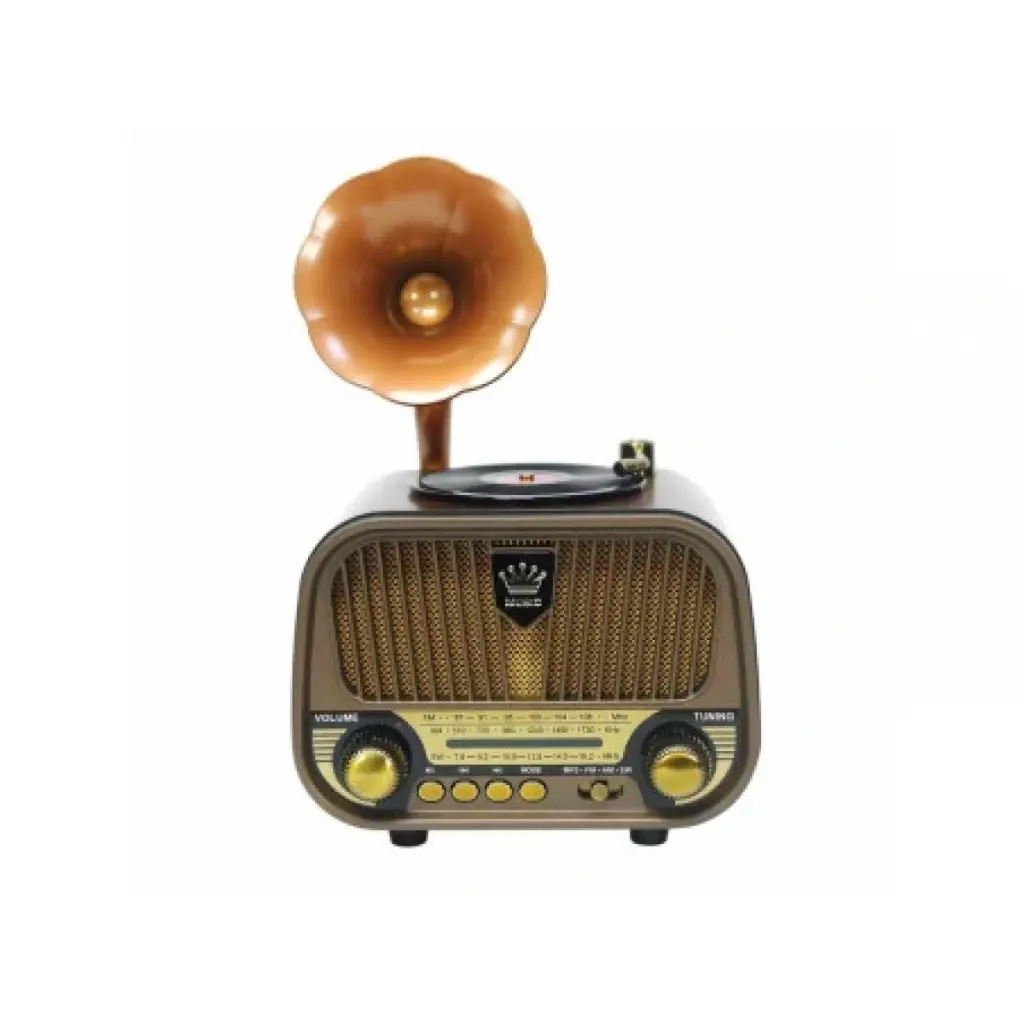 Retro Bluetooth Radio MD-1319BT - Vintage Gramophone Style Speaker