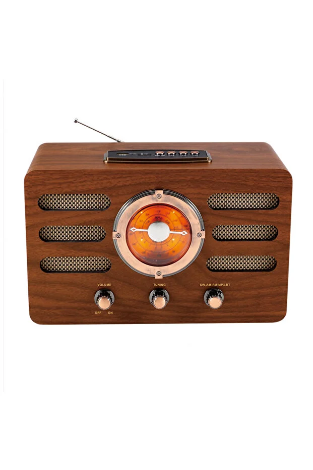 Vintage Home Decor Radio Coffee Bar Retro BT Speaker R-1910BTL