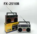 Eletree FX-2510B Retro Portable Wireless BT Speaker Rechargeable FM Radio 