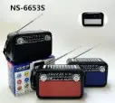  NNS NS-6653S Portable Retro-Style Radio Speaker