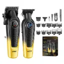 VGR V-196 & 996 Professional Barber Combo Hair Clipper & Trimmer Kit for Men