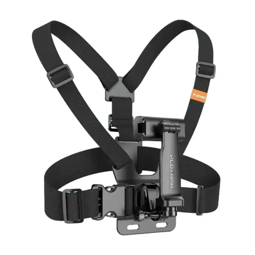 PLOKAMA CX-10 Chest Mount Camera Holder & Harness for Action Cameras & Smartphones