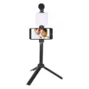 PLOKAMA PK-772 5-in-1 Professional Smartphone Video Rig, Stabilizer, LED Light & Microphone Kit