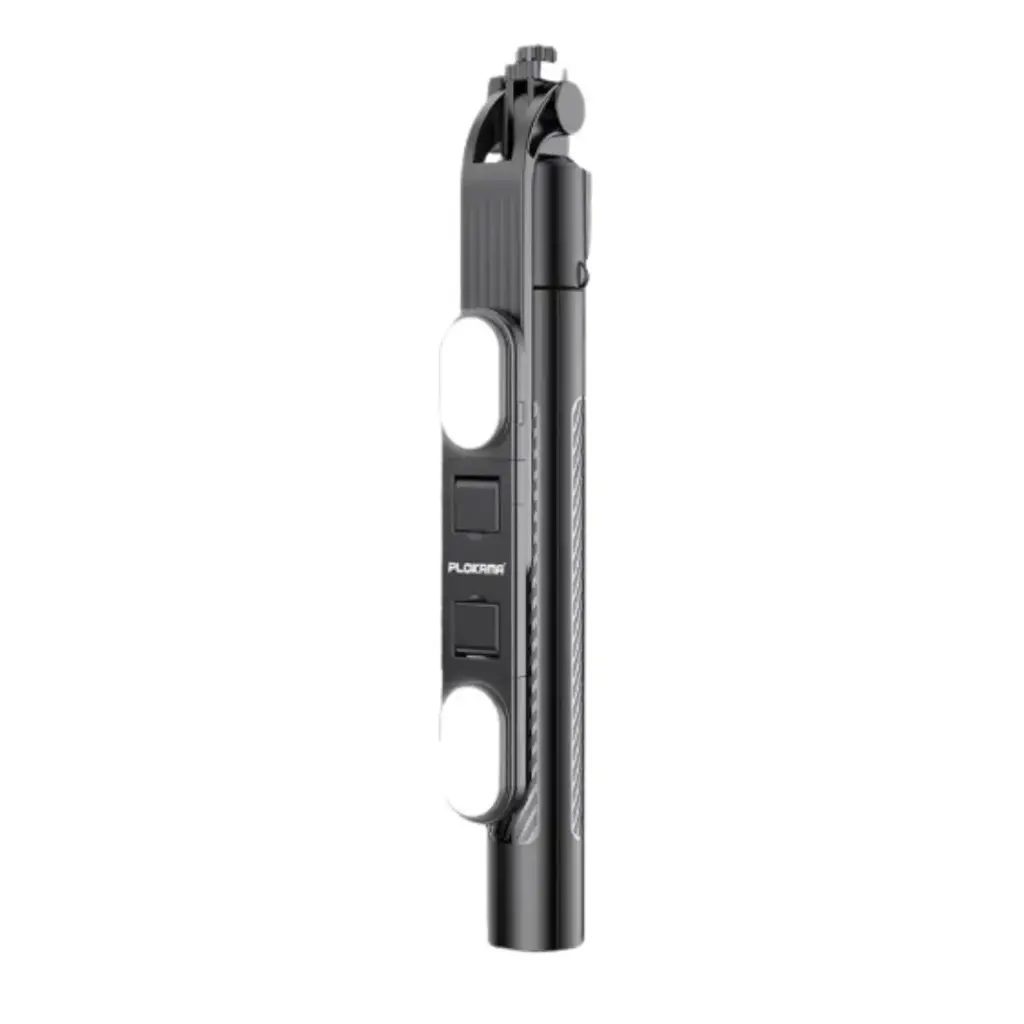 PLOKAMA Live K10 Pro 2M LED Selfie Stick & Portable Tripod Stand with Ring Light
