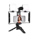 Plokama PK-778 Smartphone Video Kit with Dual 7W LED Lights, Directional Mic & Mini Tripod