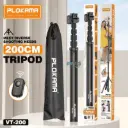 Plokama VT-200 200cm Adjustable Tripod Stand 