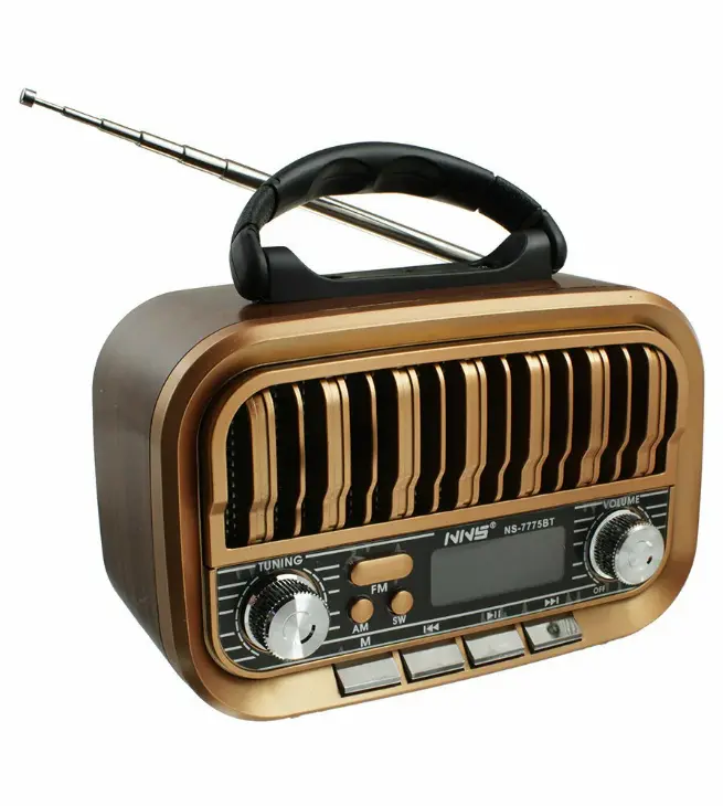 Retro Wide-Band Radio | FM/AM/SW, Bluetooth, USB & microSD 