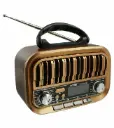 Retro Wide-Band Radio | FM/AM/SW, Bluetooth, USB & microSD 