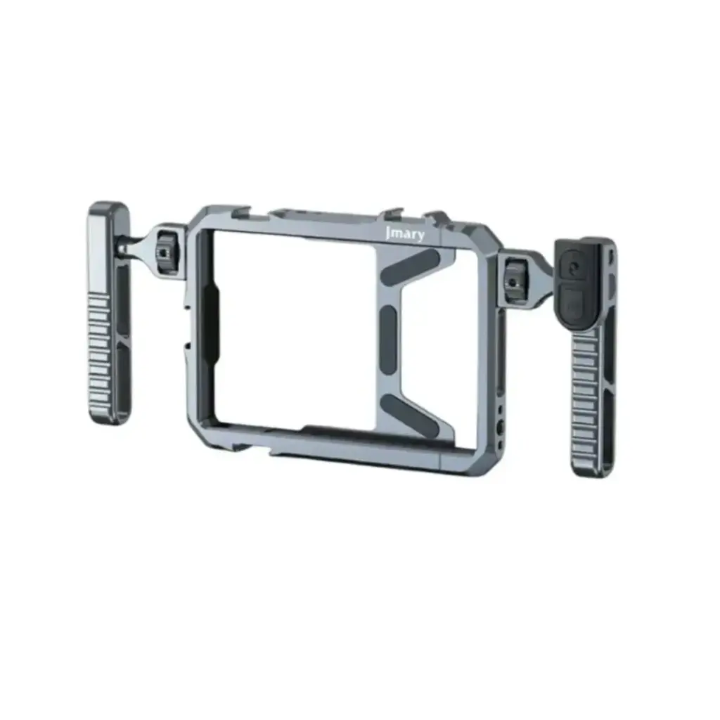 Jmary MS-98 Smartphone Video Rig Kit | Aluminum Cage with Dual Handles & Wireless Remote