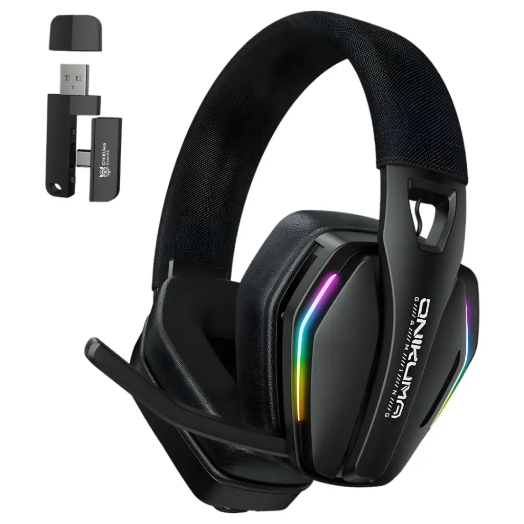 ONIKUMA GT826 Tri-Mode Wireless Gaming Headset with 40mm Drivers