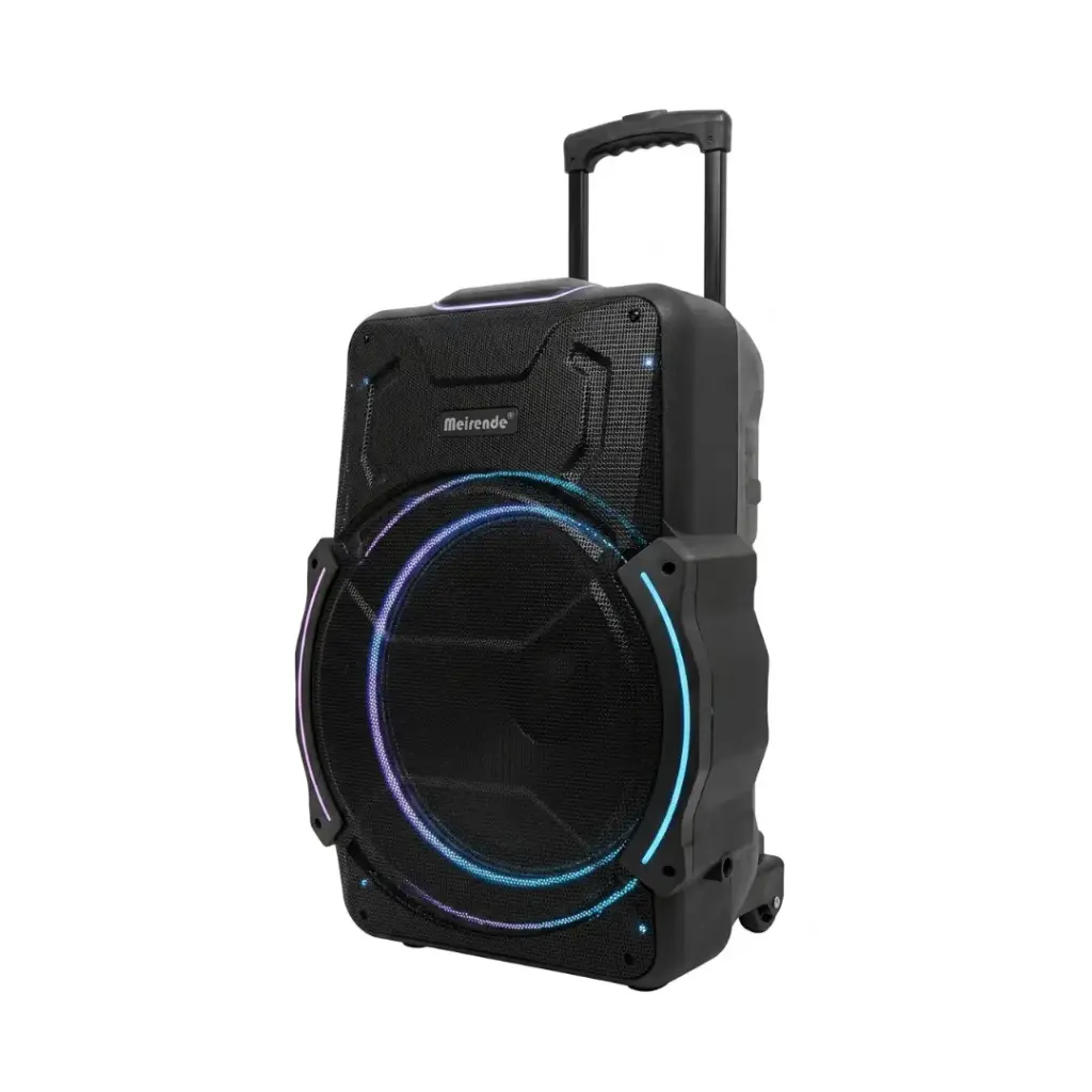 Meirende MR-1830 18 Inch Professional Battery Speaker System with LED Ring Light and Trolley Handle