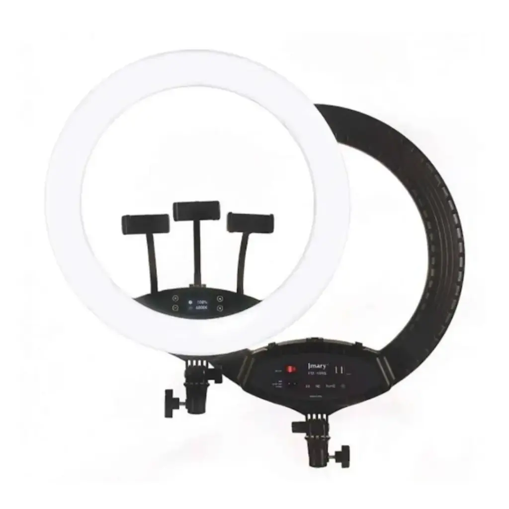 Jmary FM-19RS 47cm Professional Ring Light | 120 LEDs, Stepless Dimming & Remote Control