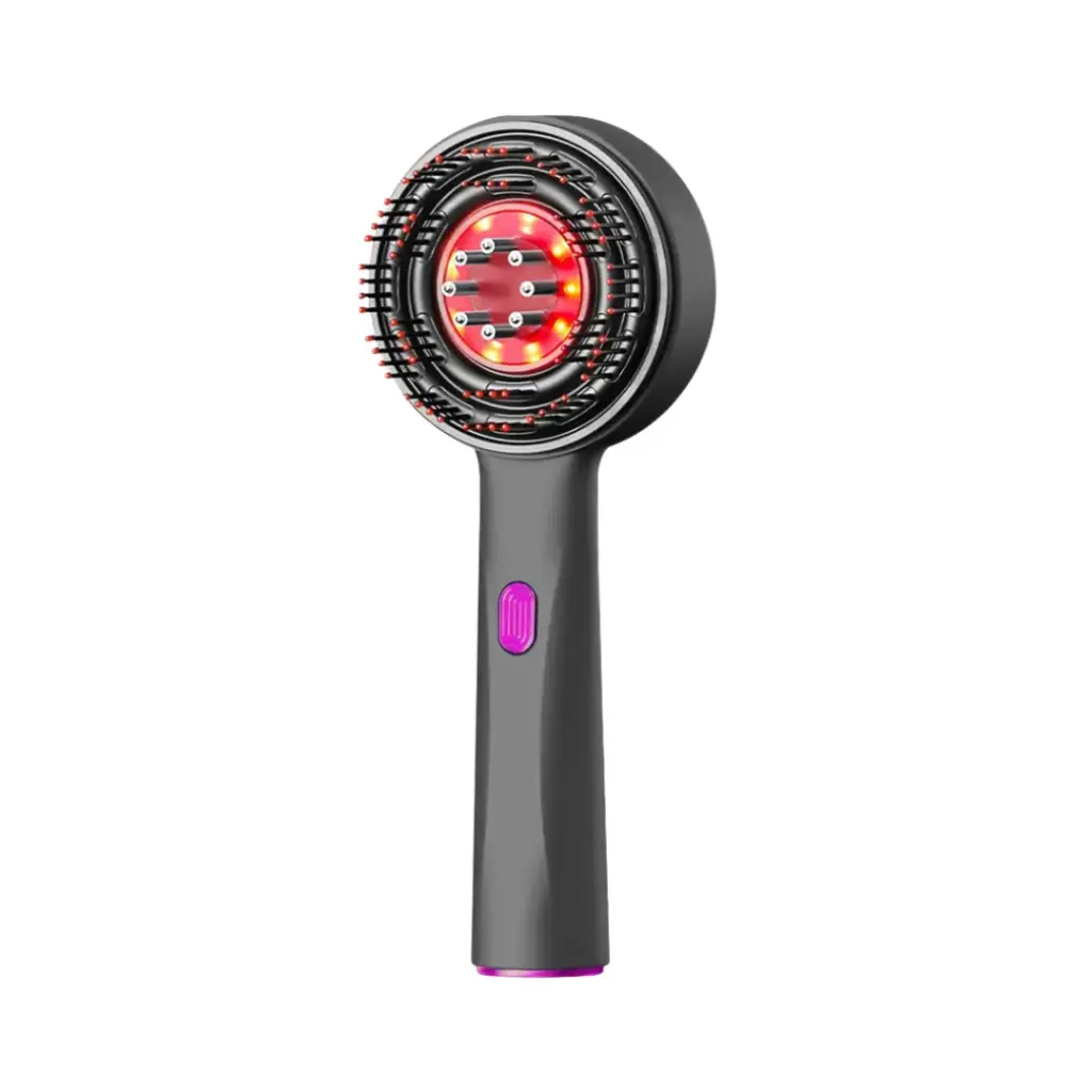 Electric Scalp Massaging Brush | Shiatsu Hair & Scalp Care with Red Light & Oil Applicator