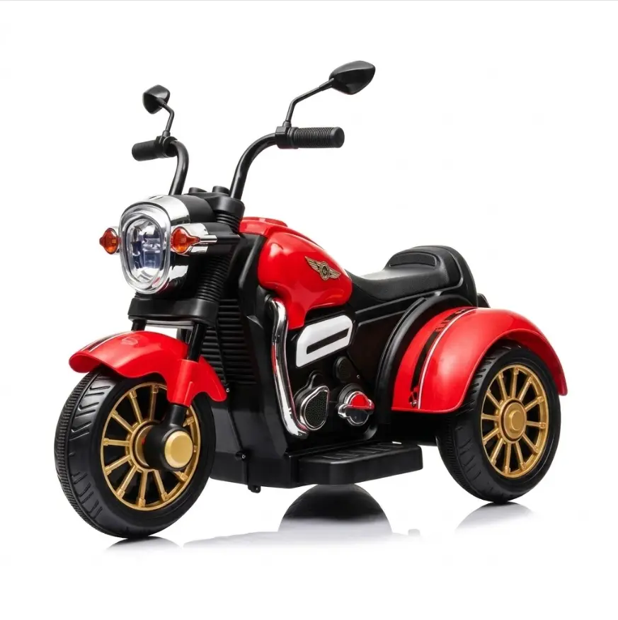 Kids Electric Motorcycle (Ages 2–9) – LED Lights, Music, Remote Control & USB