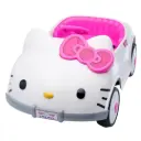 Hello Kitty Kids Ride-On Car – 12V Battery, Dual Motors, Bluetooth Music, LED Lights & Remote Control (Ages 2–8)