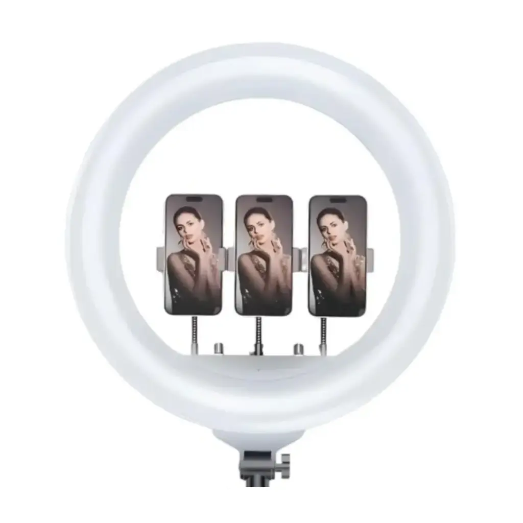 Plokama Live-R56 56cm Professional LED Ring Light with Stand & LCD Screen
