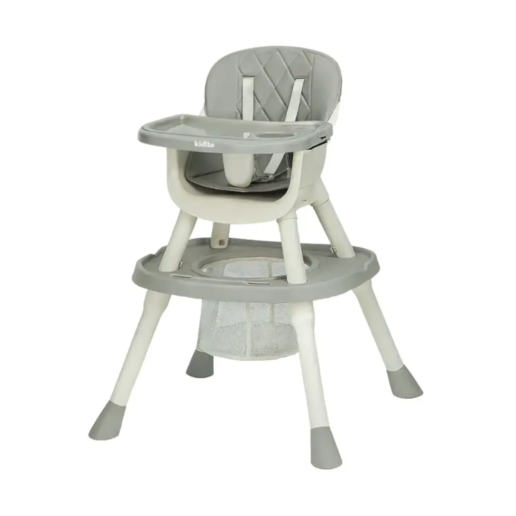 Kidilo KD013 2-in-1 Baby High Chair & Toddler Table – Adjustable, Safe & Easy-Clean