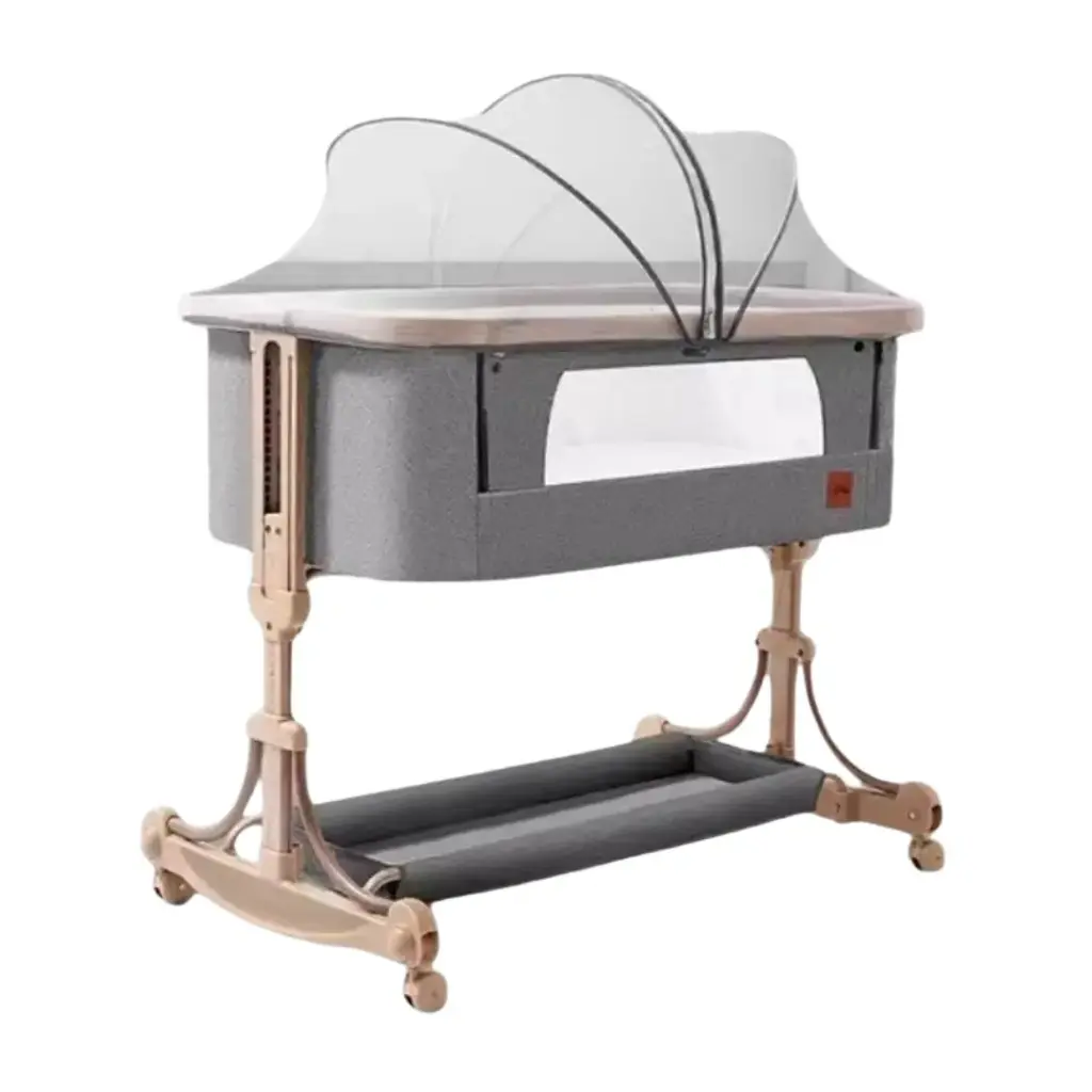 Kidilo C2 Baby Bedside Rocking Crib – Adjustable, Portable & Multifunctional