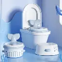 مقعد لتدريب الاولاد على شكل حوت صغير