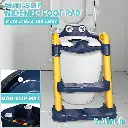 Foldable Baby Anti-Slip Potty Training Toilet Chair with Adjustable Ladder And Safety Handle