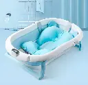 Baby Folding Bathtub Temperature-Sensing + Cushion 