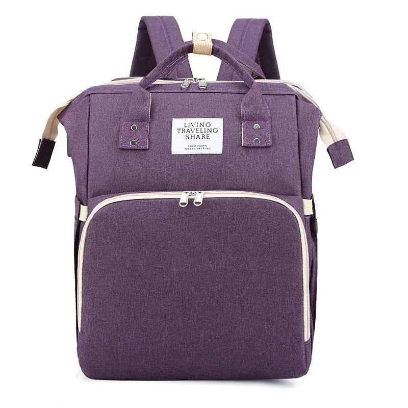 Baby Nappy Bag Changing Station Portable Folding (Mauve)
