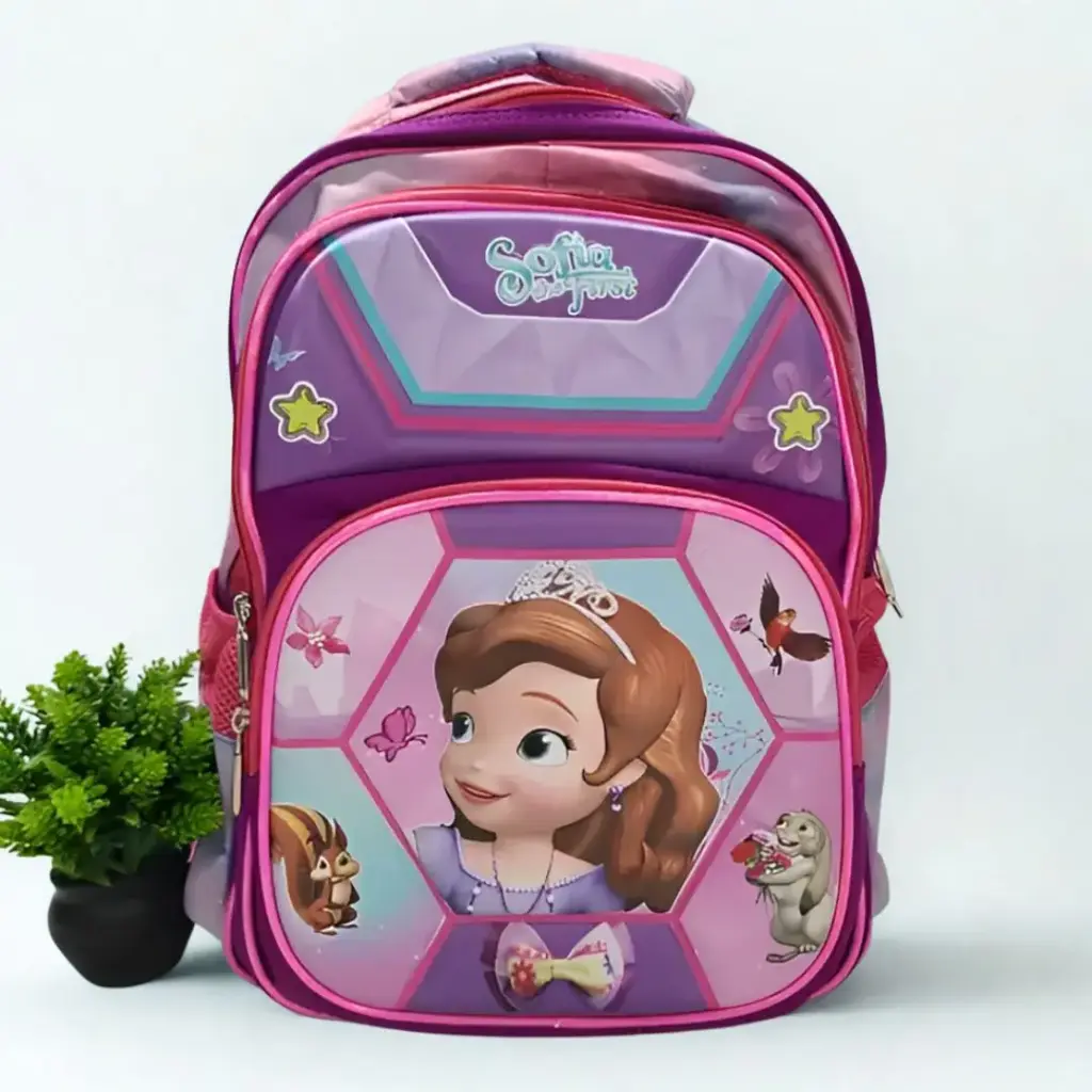 Children's Bag with 4 Zippers 