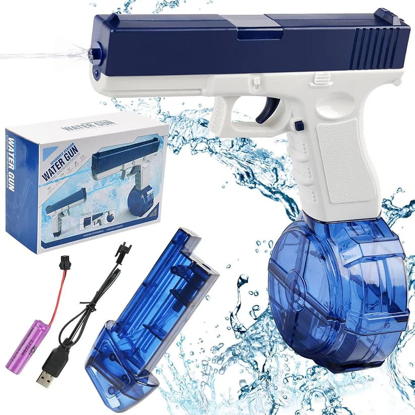 Water Gun Electric Continuous Emission  blue