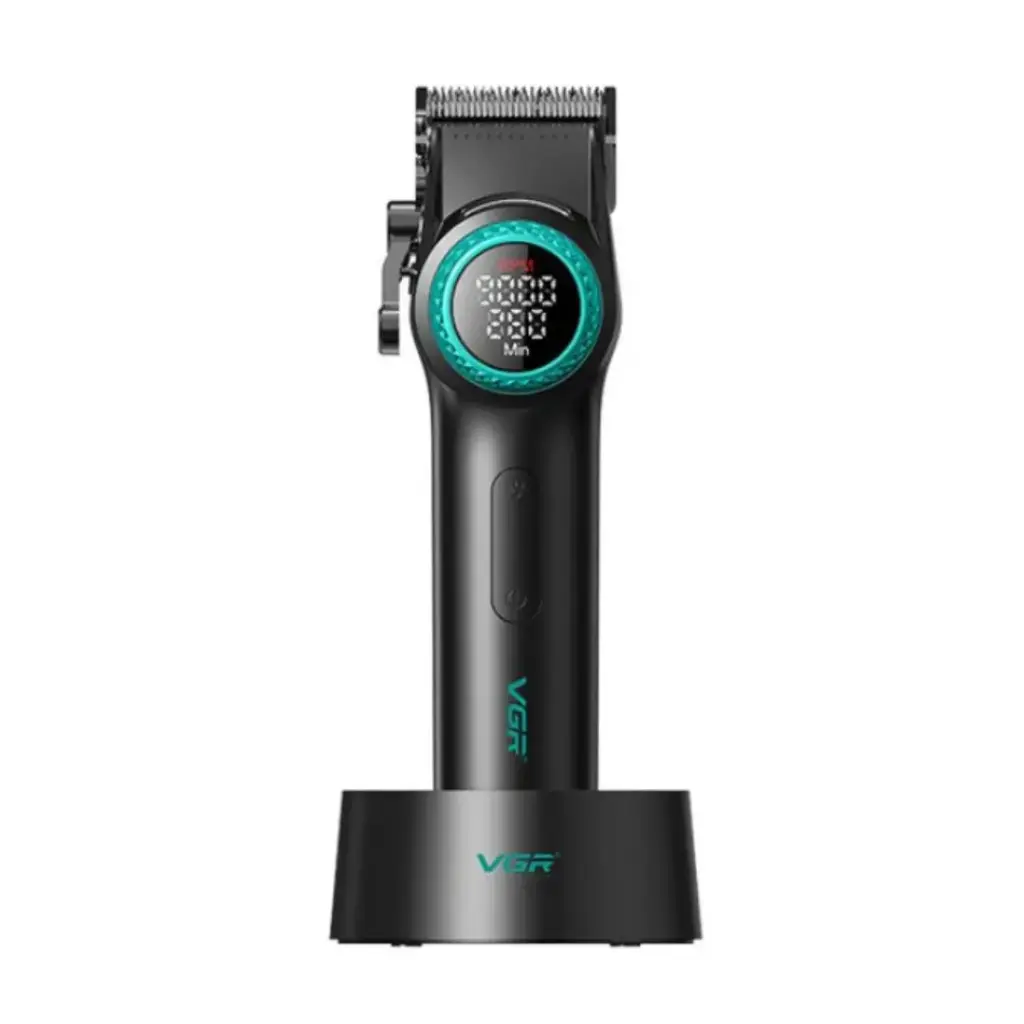 VGR V‑888C | Professional Fade Hair Clipper | External Rotor Motor, MIM + DLC Blades