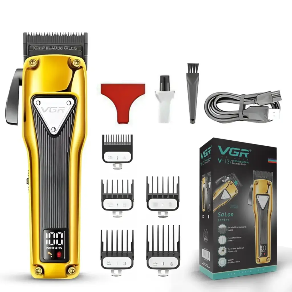 VGR V-137 Professional Cord/Cordless Hair Clipper for Men's 