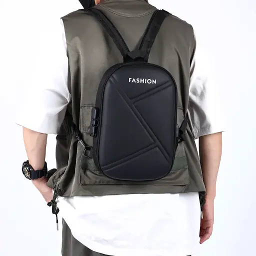 [1219] Shoulder Bag for Men 8843-2 Black 