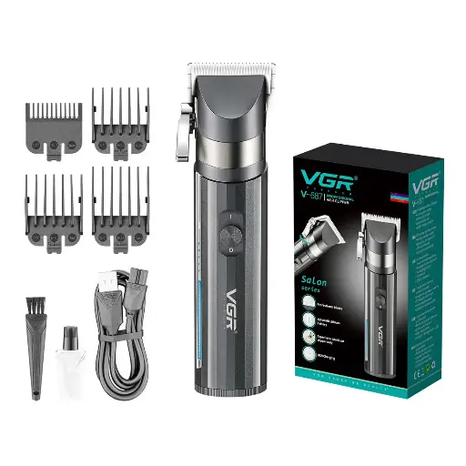 [1240] VGR V-687 Salon Series Professional Cordless Hair Clippers Electric Hair Cutter Machine