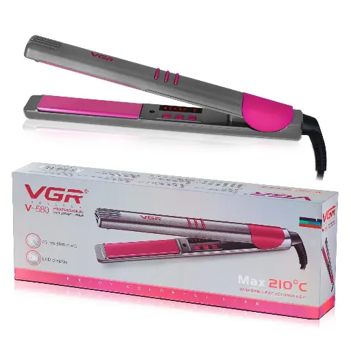 [1247] VGR V-580 Hair Straightener 130°C to 210°C Heat Producer for Women
