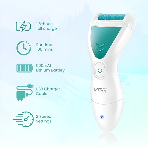 [1249] VGR V-812 2-in-1 Professional IPX 6 Waterproof Callus Remover