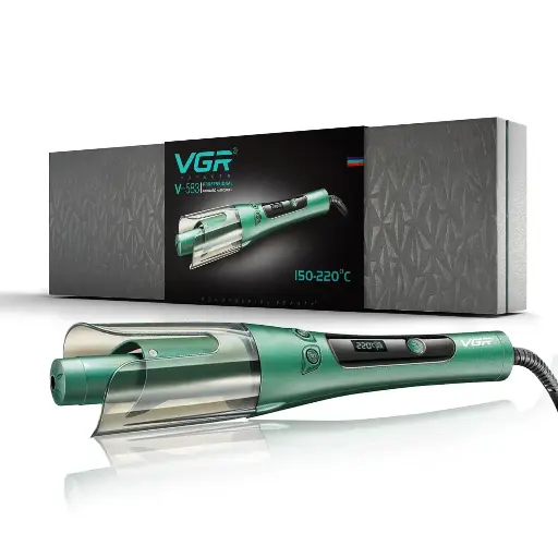[1251] VGR V-583 Automatic Hair Curler for Women (Green)
