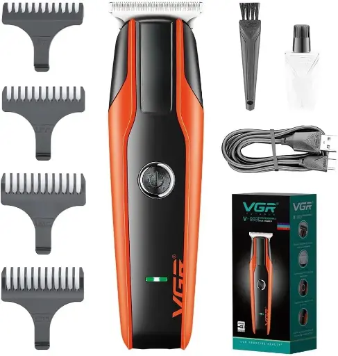 [1233] VGR V-999, Professional Hair Trimmer - Black Orange