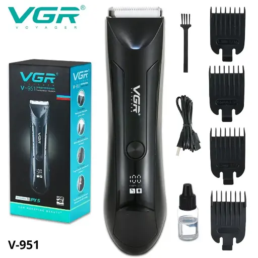 [1254] VGR V-951, Waterproof Ceramic Blade Hair Trimmer