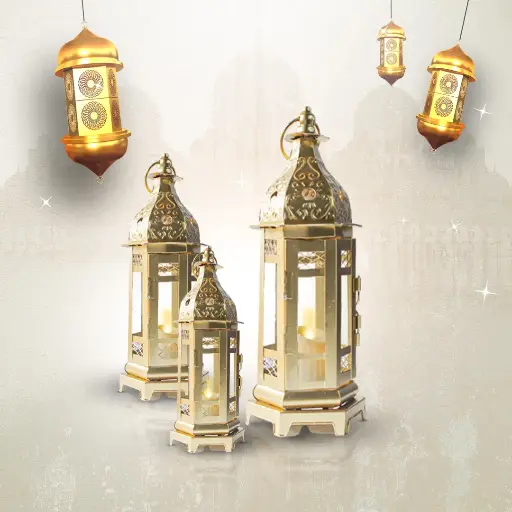 [11317] Ramadan Lanterns Set 3Pcs 1-30