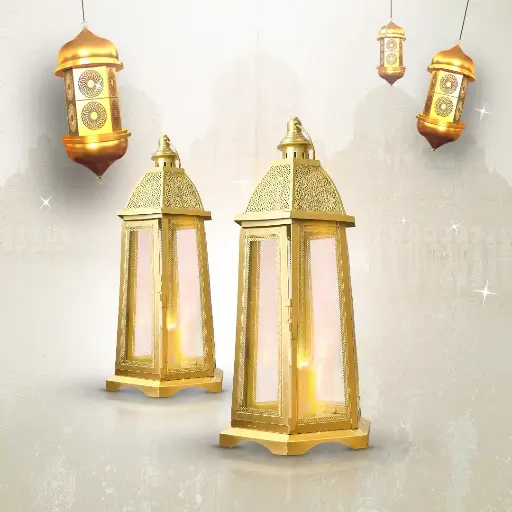 [11315] مجموعة فوانيس رمضان ٢ قطعة ١-٣