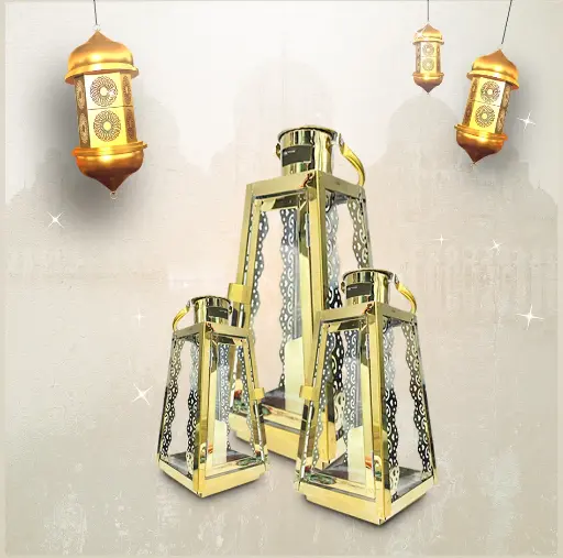 [11318] Ramadan Lanterns Set of 3Pcs