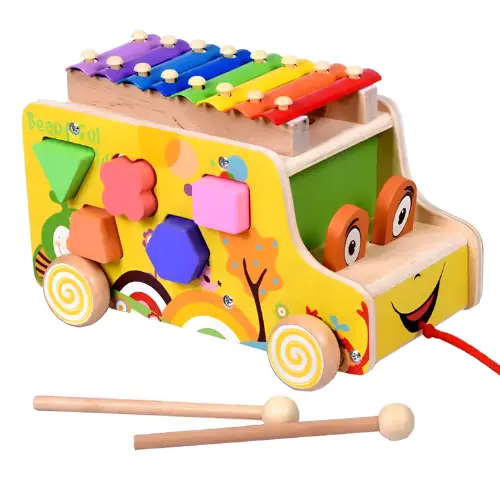 [7072] Musical Bus Toy Shape