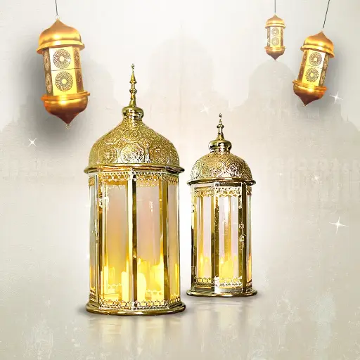 [1260] مجموعة فوانيس رمضان من قطعتين 1-6