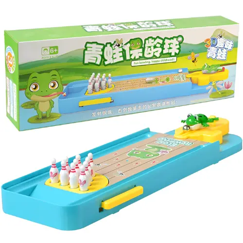 [5656] Bowling Table Game Desktop Frog Toy