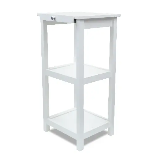 [7409] 3-Tier White Plant Stand