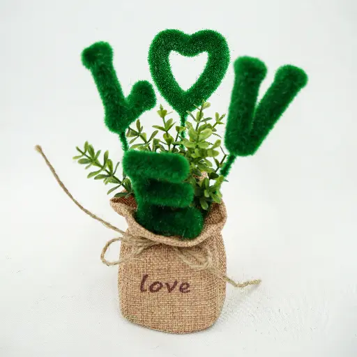 [7320] Artificial Fake Tree Love Letters Plant 
