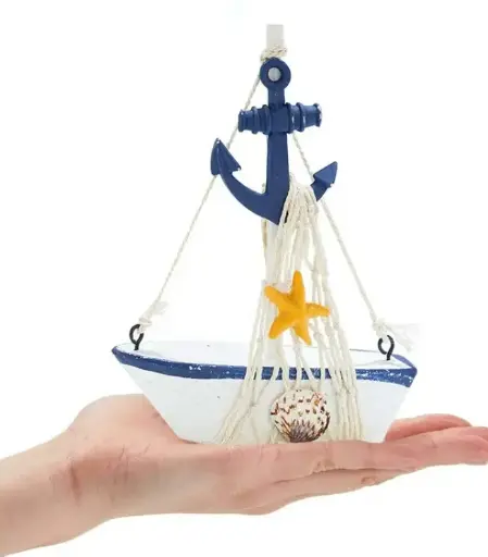 [7179] 1PCS Anchor & Ship Design Decoration Craft