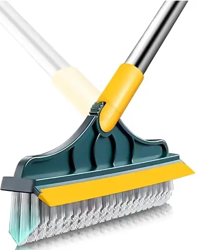 [5971] 2-in-1 Floor Scrub Brush with Squeegee